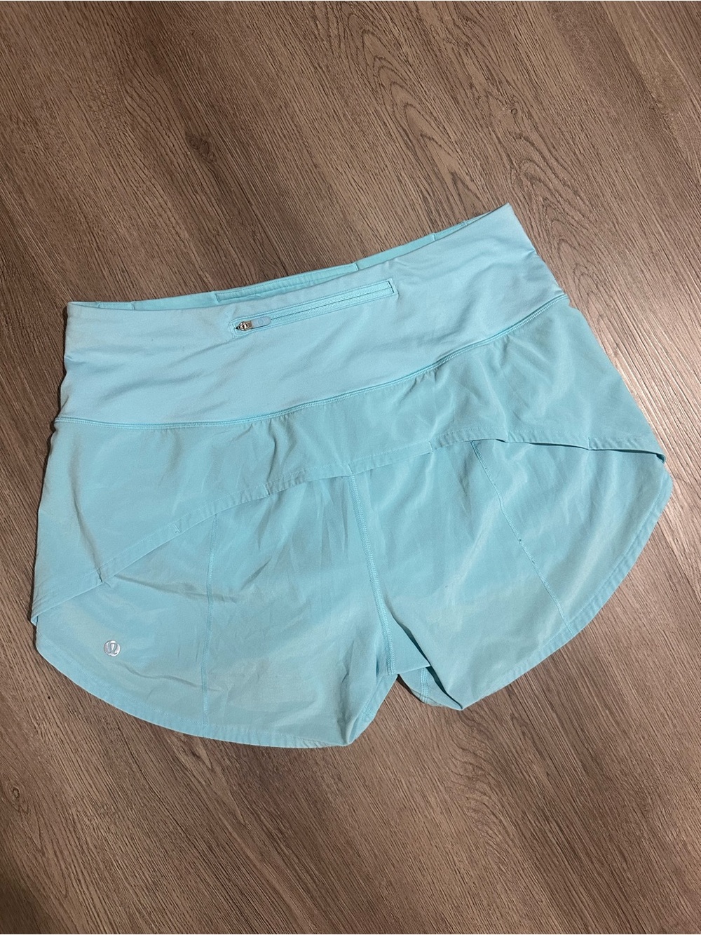 Lululemon Blue Speed Up High Rise 4” Shorts - Picture 2 of 5